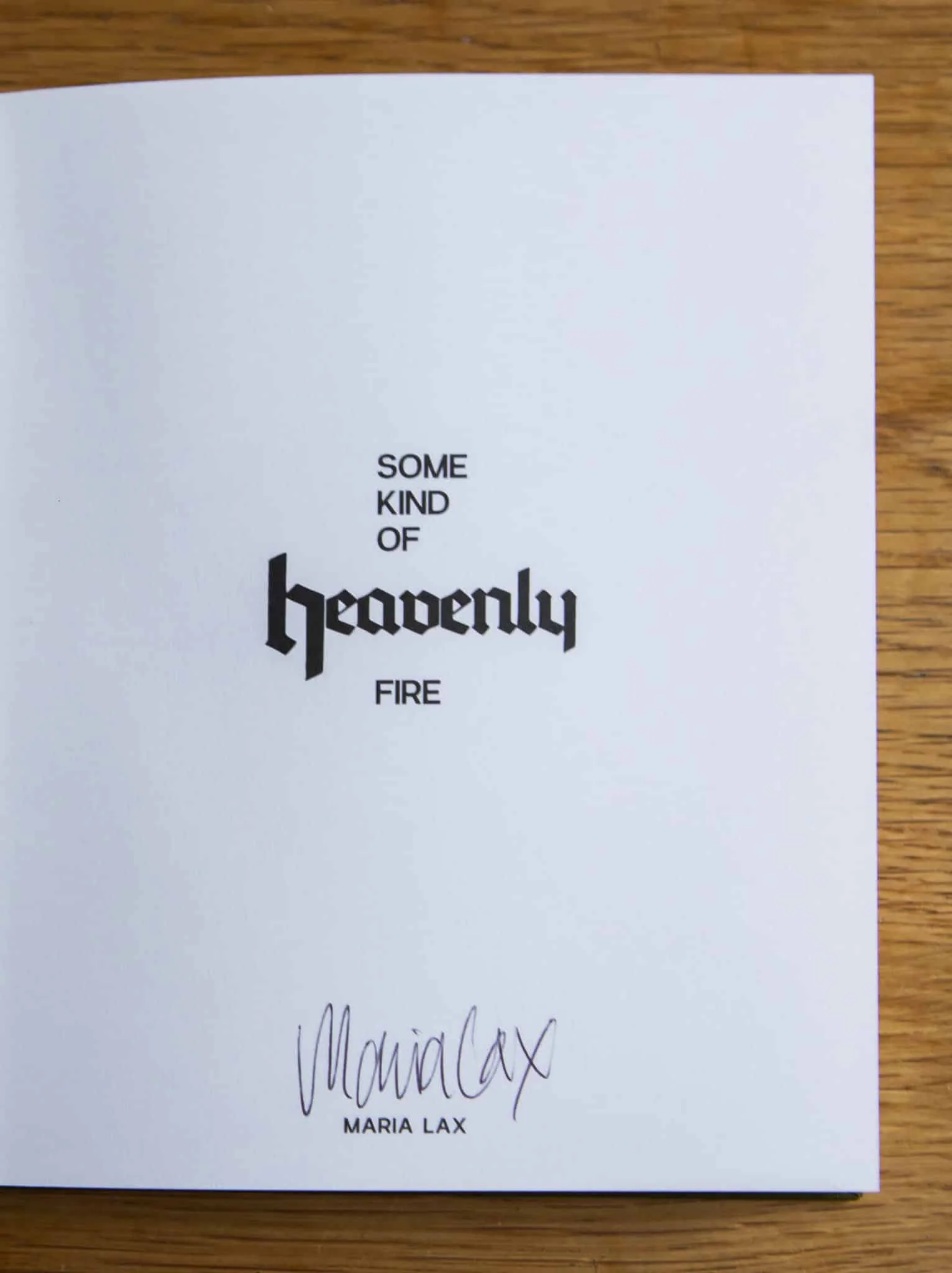 Some Kind of Heavenly Fire (Dark Green Cover) - Image 3